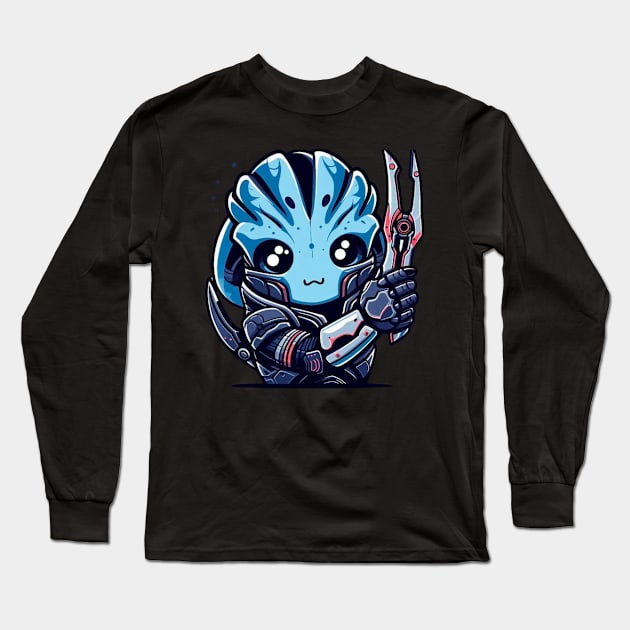 Garrus Vakarian Long Sleeve T-Shirt by ezral